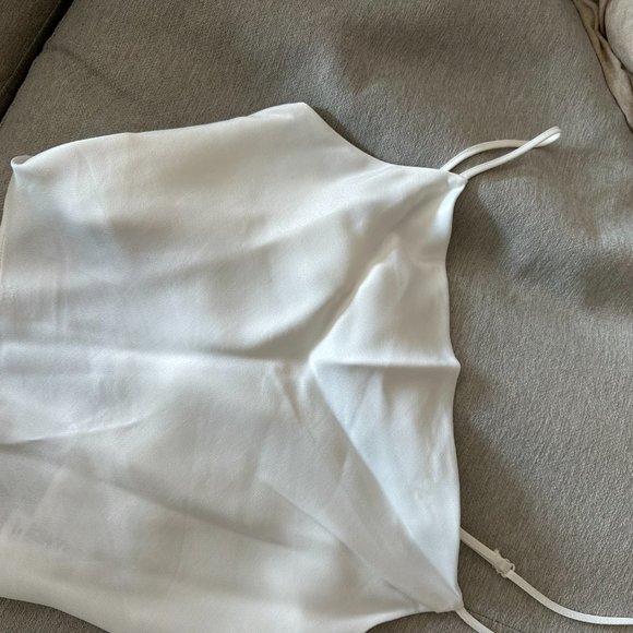 Satin Effect Crop Top NWT Zara - Picture 2 of 4